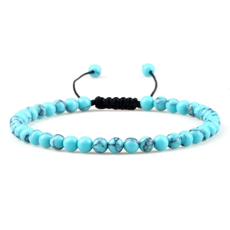 Stone Beads Adjustable Bracelet For Men