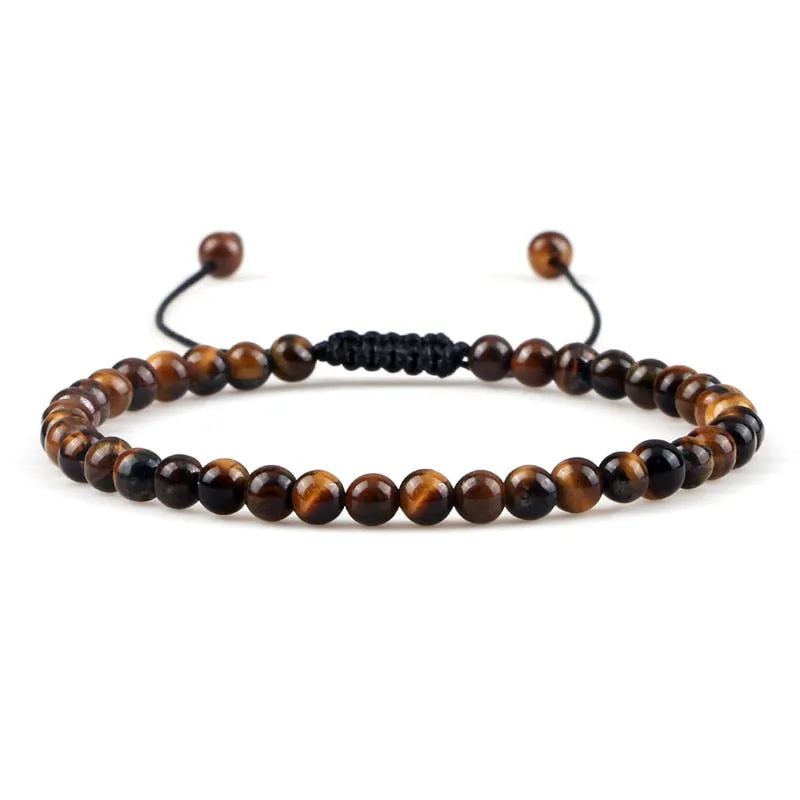 Stone Beads Adjustable Bracelet For Men