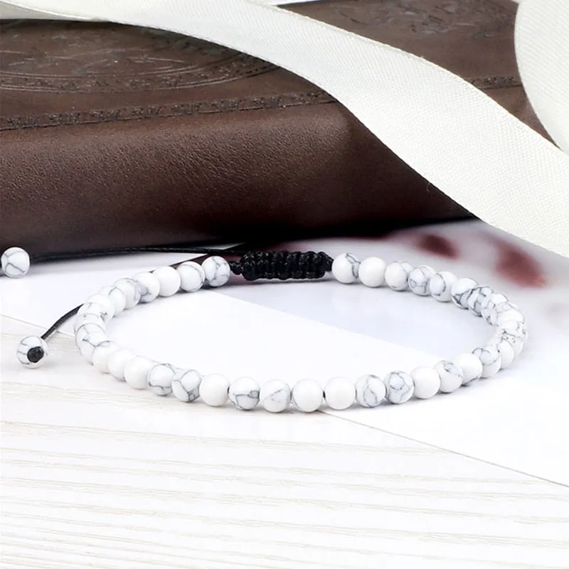 Stone Beads Adjustable Bracelet For Men
