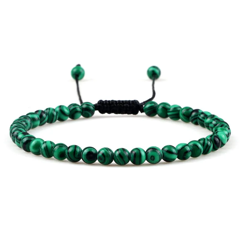 Stone Beads Adjustable Bracelet For Men