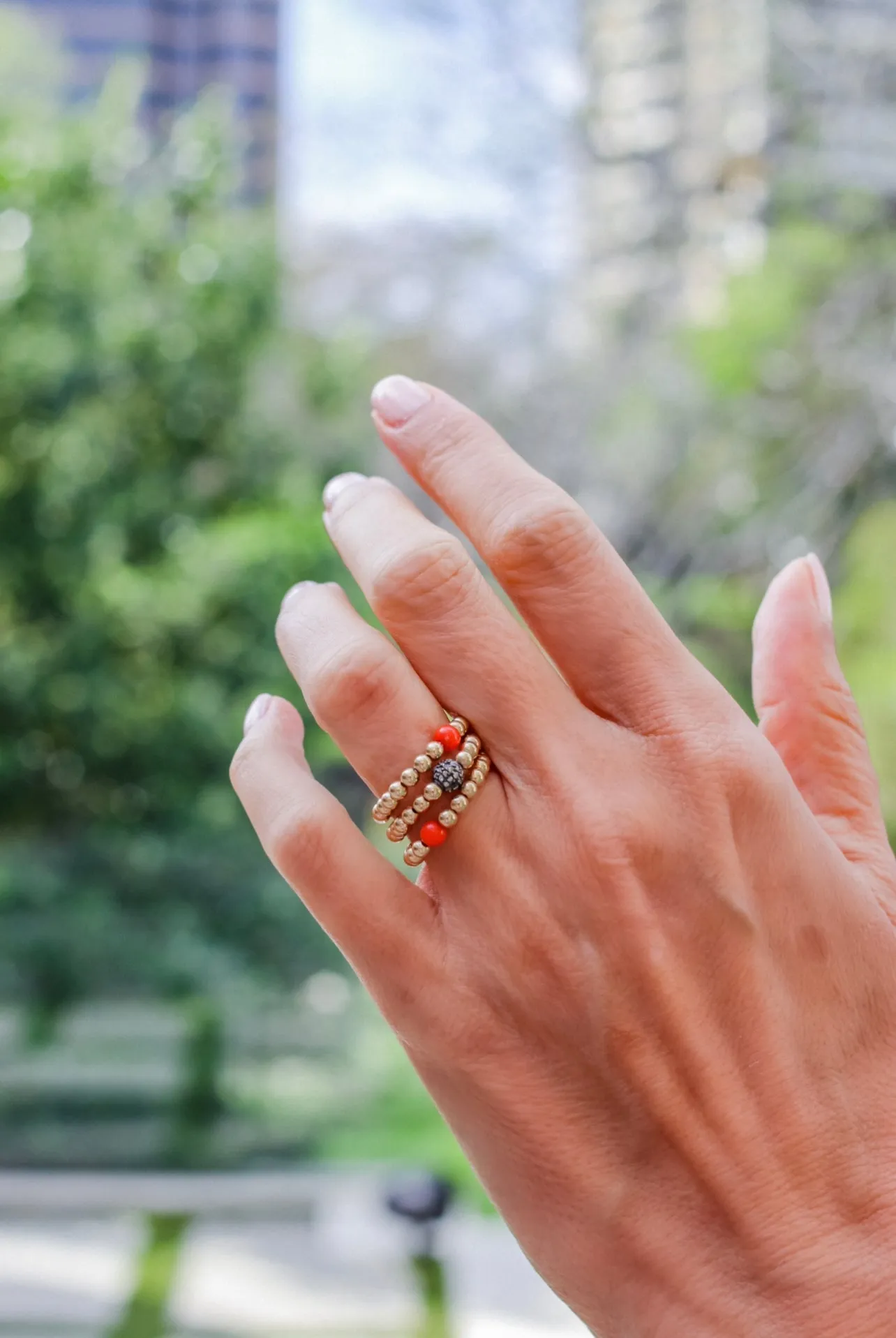 Styled Set: Two 925 Silver Pearl Bracelets   Raven Ring