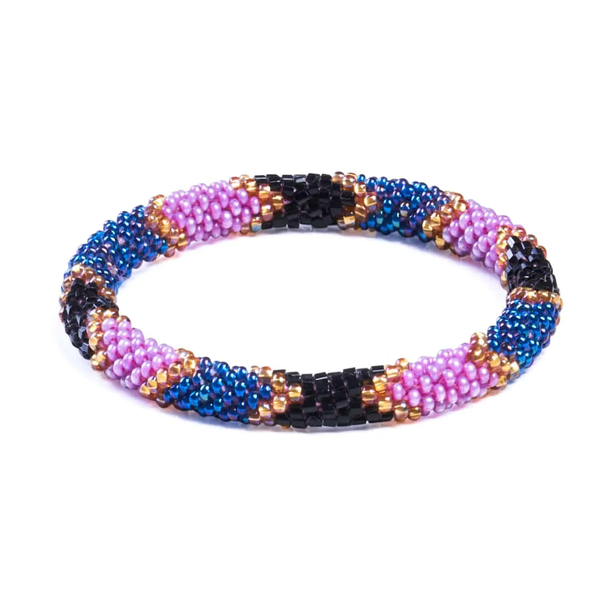 Summer Sky | Himalayan Glass Bead Bracelet
