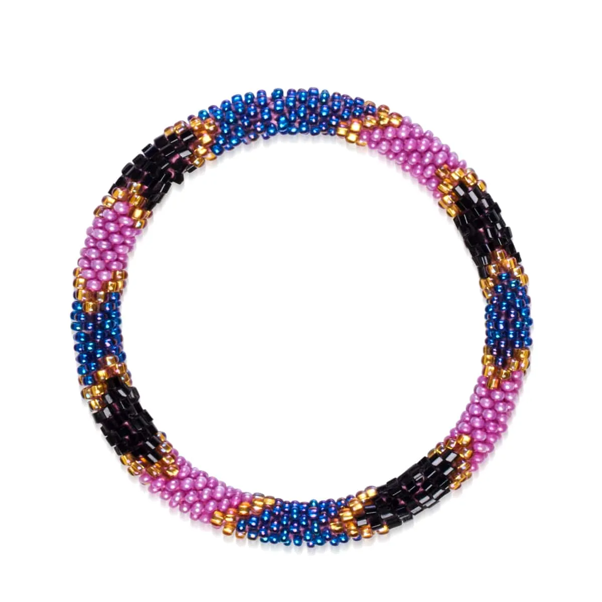 Summer Sky | Himalayan Glass Bead Bracelet