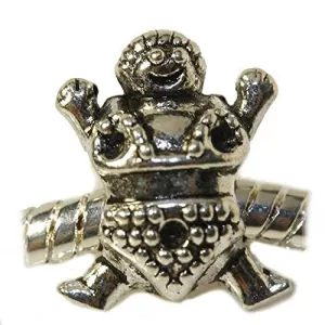Sumo Wrestler Charm European Bead Compatible for Most European Snake Chain Bracelet