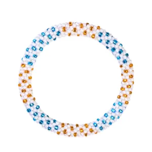 Sun Drenched Sea | Himalayan Glass Bead Bracelet