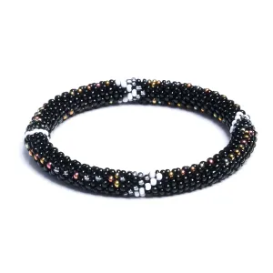 Sundown Dahlia | Himalayan Glass Bead Bracelet