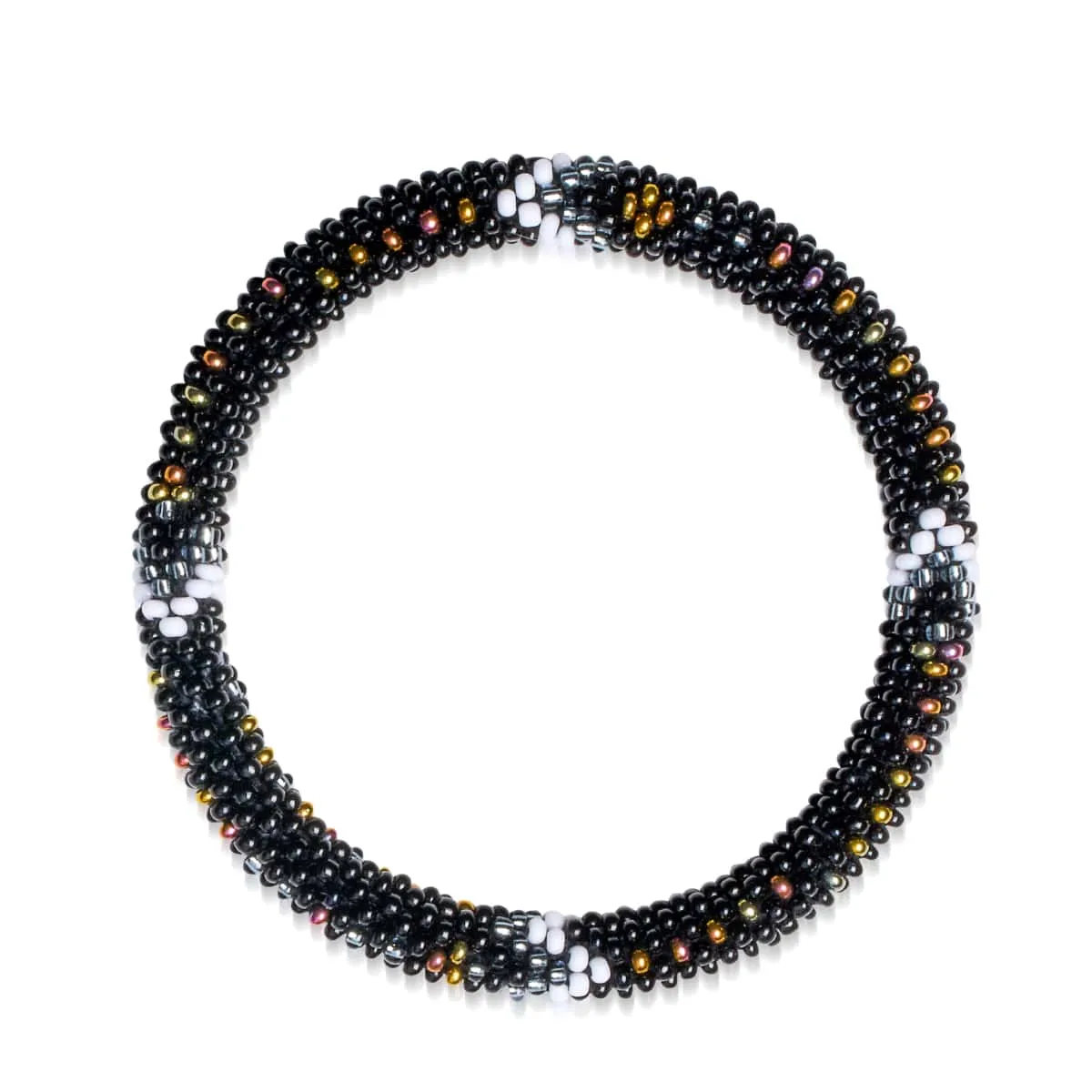 Sundown Dahlia | Himalayan Glass Bead Bracelet