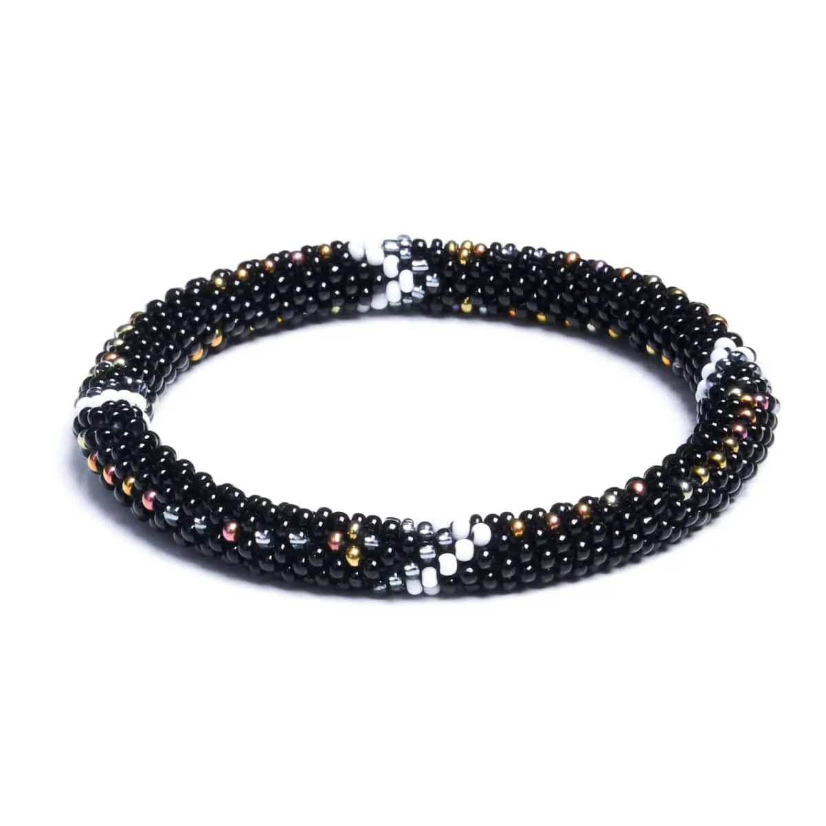 Sundown Dahlia | Himalayan Glass Bead Bracelet