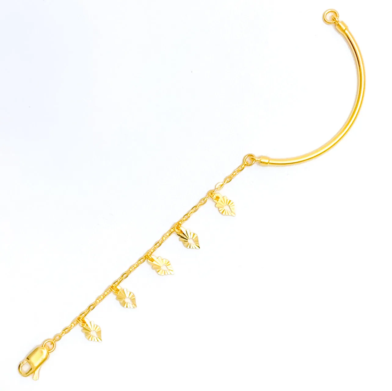 Tasteful Adorned 22k Gold Baby Bracelet