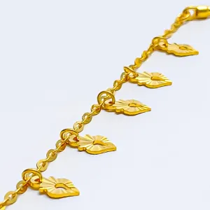 Tasteful Adorned 22k Gold Baby Bracelet
