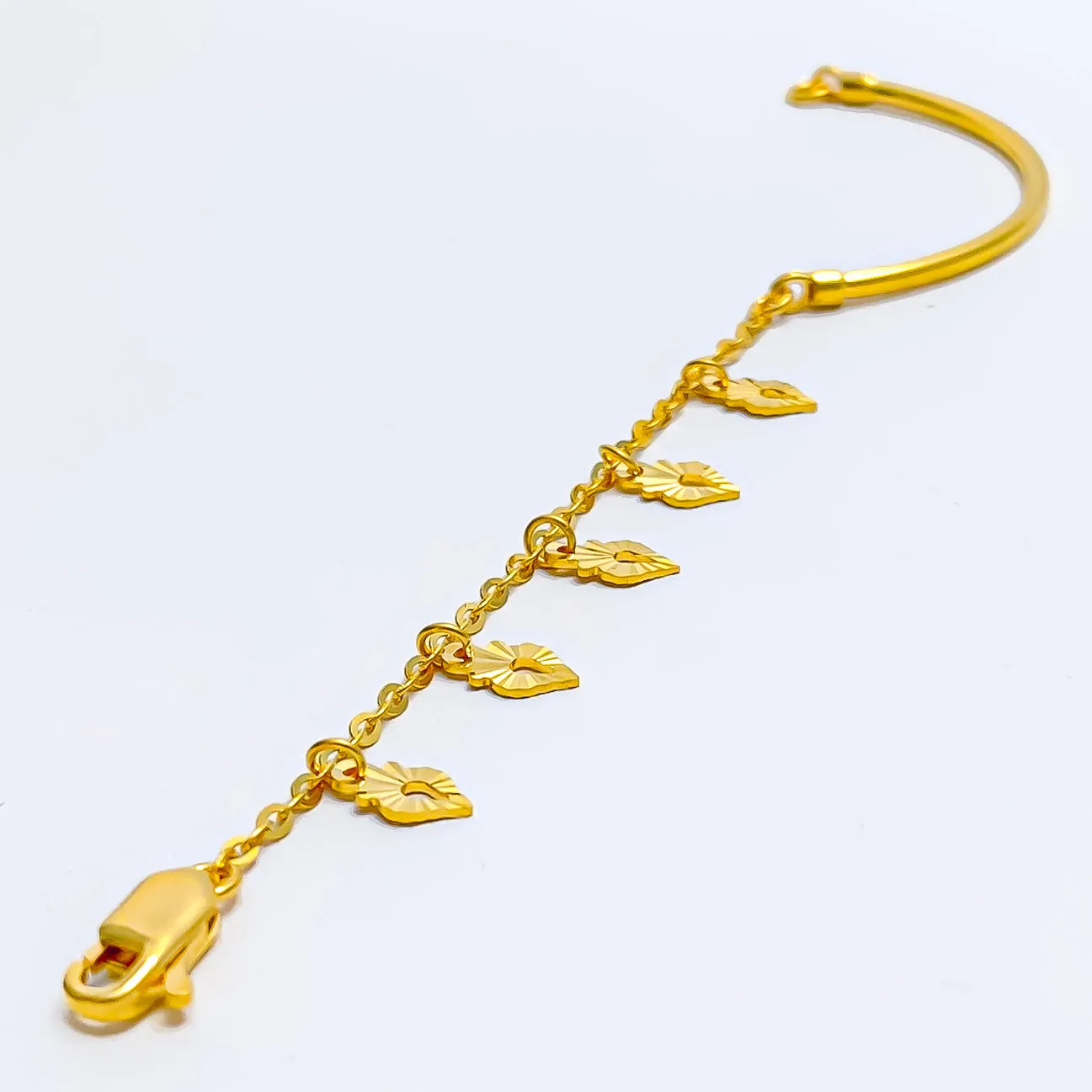 Tasteful Adorned 22k Gold Baby Bracelet