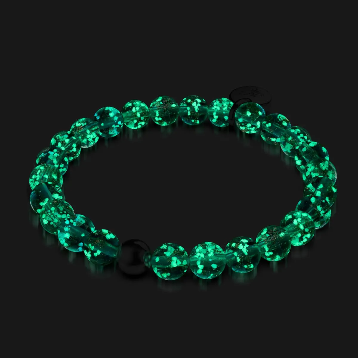 Teal | .925 Sterling Silver | Firefly Glass Bracelet