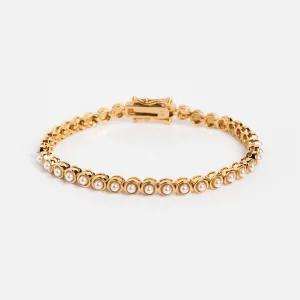 Tennis Bracelet in Pearl