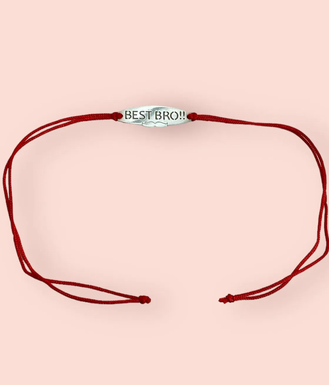 The Best Bro Silver Rakhi