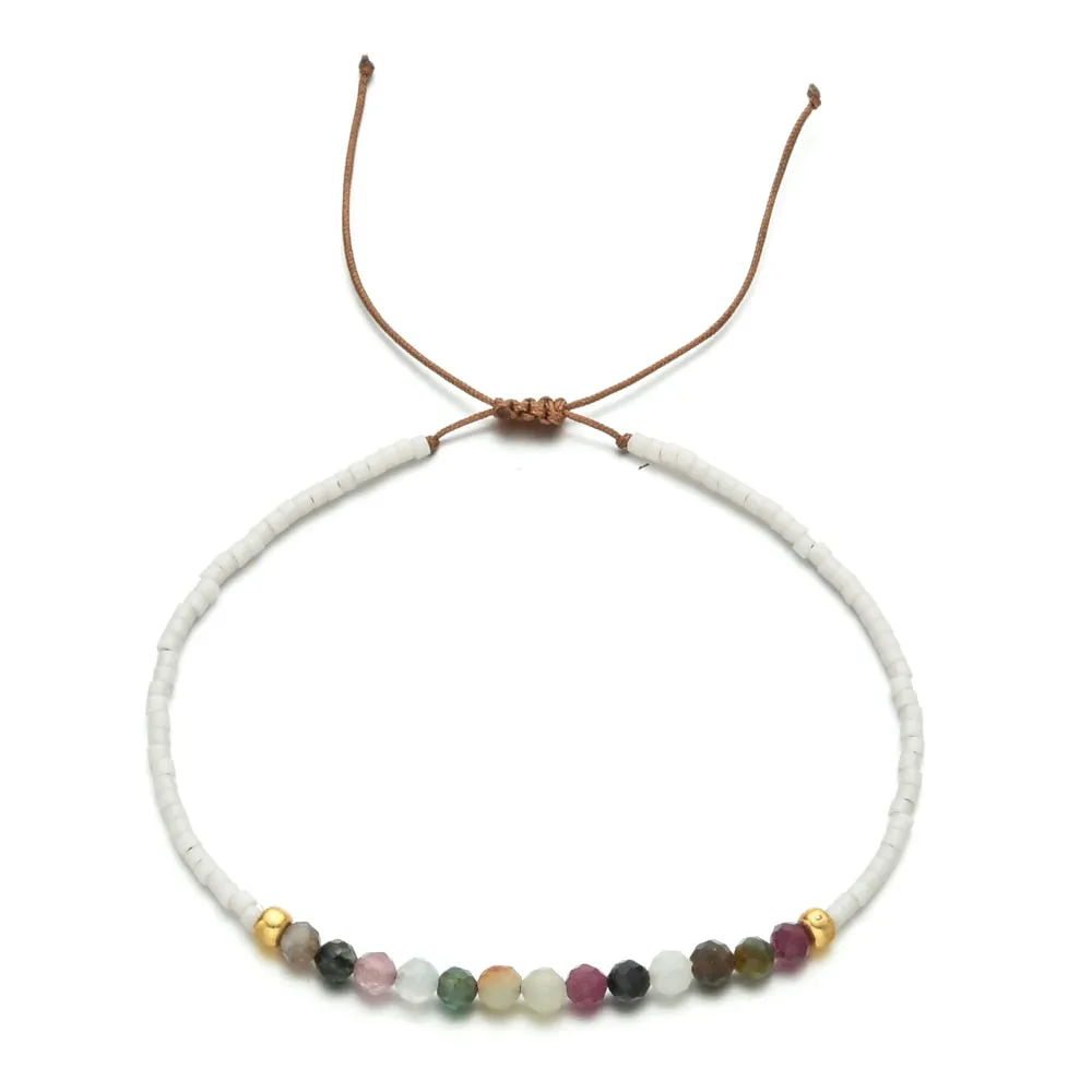 Thin Fashion Natural Stone Bracelet Girls Friends