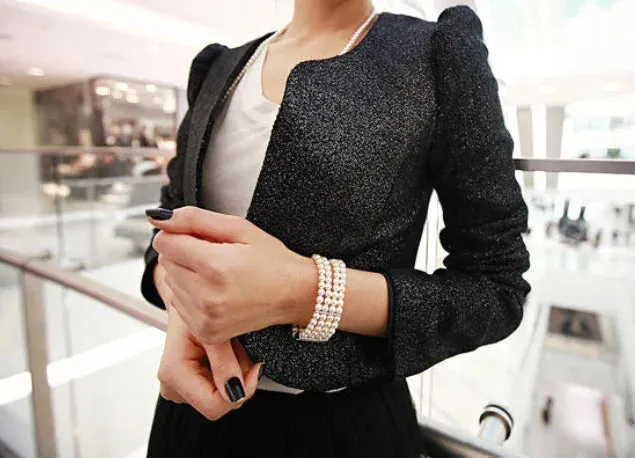 Three-layer Rhinestone Imitation Pearl Bracelet Elegant Multi-layer Elastic Bracelet Bridal Jewelry