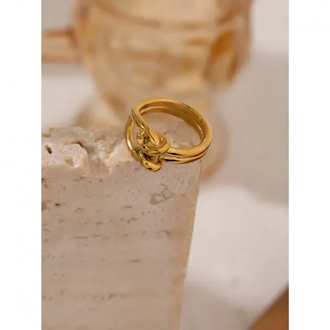 Tie Round Hollow Ring