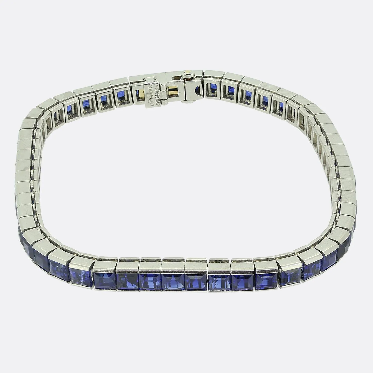 Tiffany & Co. Art Deco Sapphire Line Bracelet