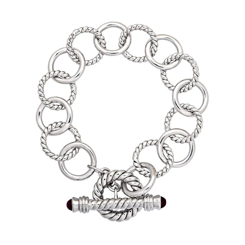 Toggle Bracelet-Ruby