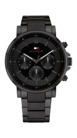 Tommy Hilfiger Tyson Ionic Plated Black Steel Black Dial Men's Watch 1710590