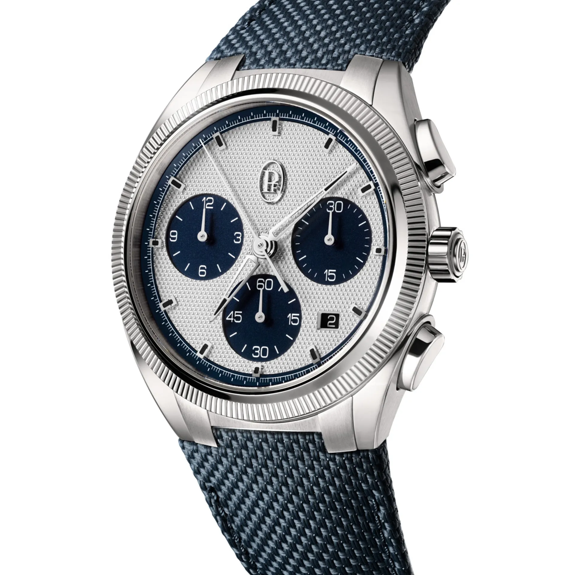 TONDA PF SPORT CHRONOGRAPH STEEL SILVER MILANO BLUE COSC