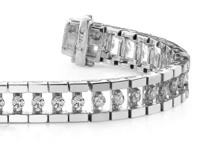 Track Link Lab-Grown Diamond Bracelet with 2.50 ct.(finished) 2.25mm