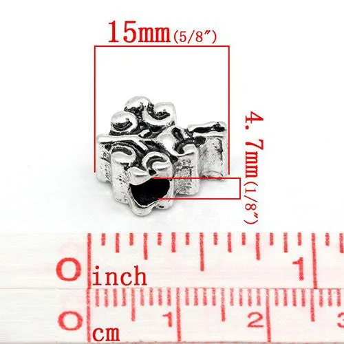 Tree Bead Spacer for Snake Chain Charm Bracelet