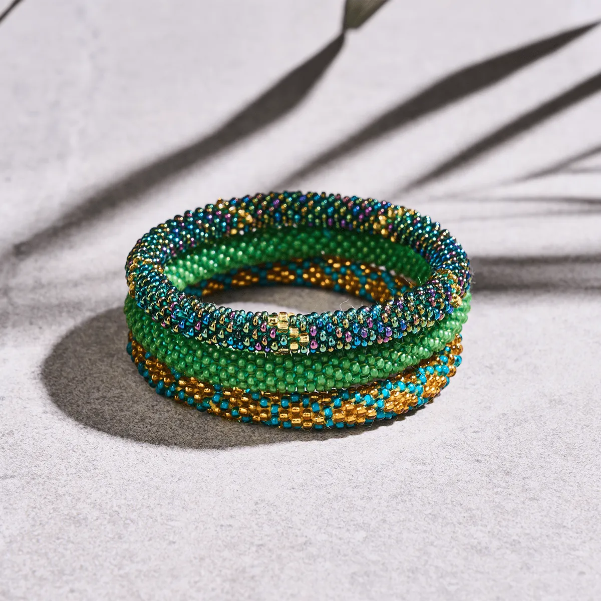 Tropic Whisper | Himalayan Glass Bead Bracelet