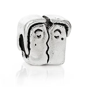 True Love Couples Kiss Charm Bead