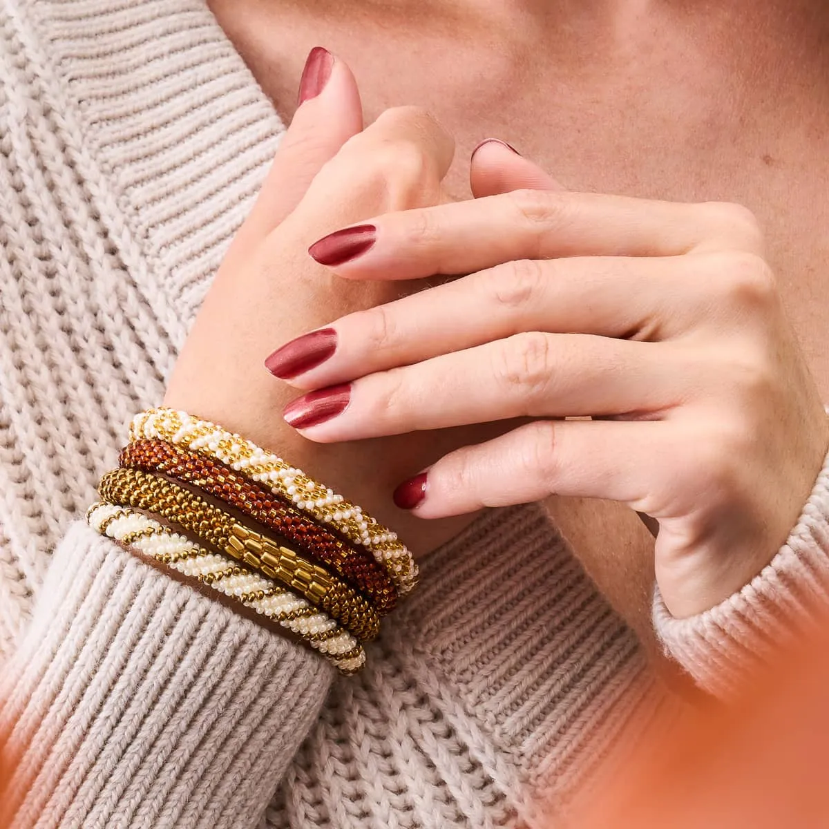 Turkish Delight | Himalayan Glass Bead Bracelet