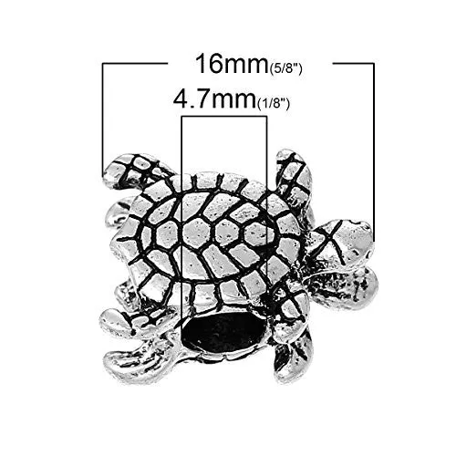 Turtle Bead Compatible for Most European Snake Chain Bracelet