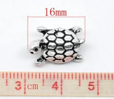 Turtle Charm Bed For Snake Chain Charm Bracelet