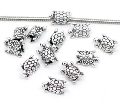 Turtle Charm Bed For Snake Chain Charm Bracelet