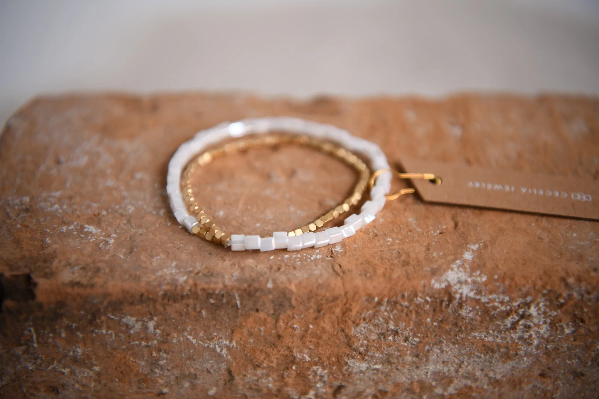 Twilight Gold Faceted Double Wrap Bracelet
