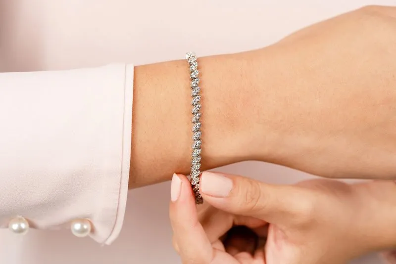 Two Peas In A Pod Lab-Grown Diamond Bracelet with 3.06 ct.(finished) 2mm