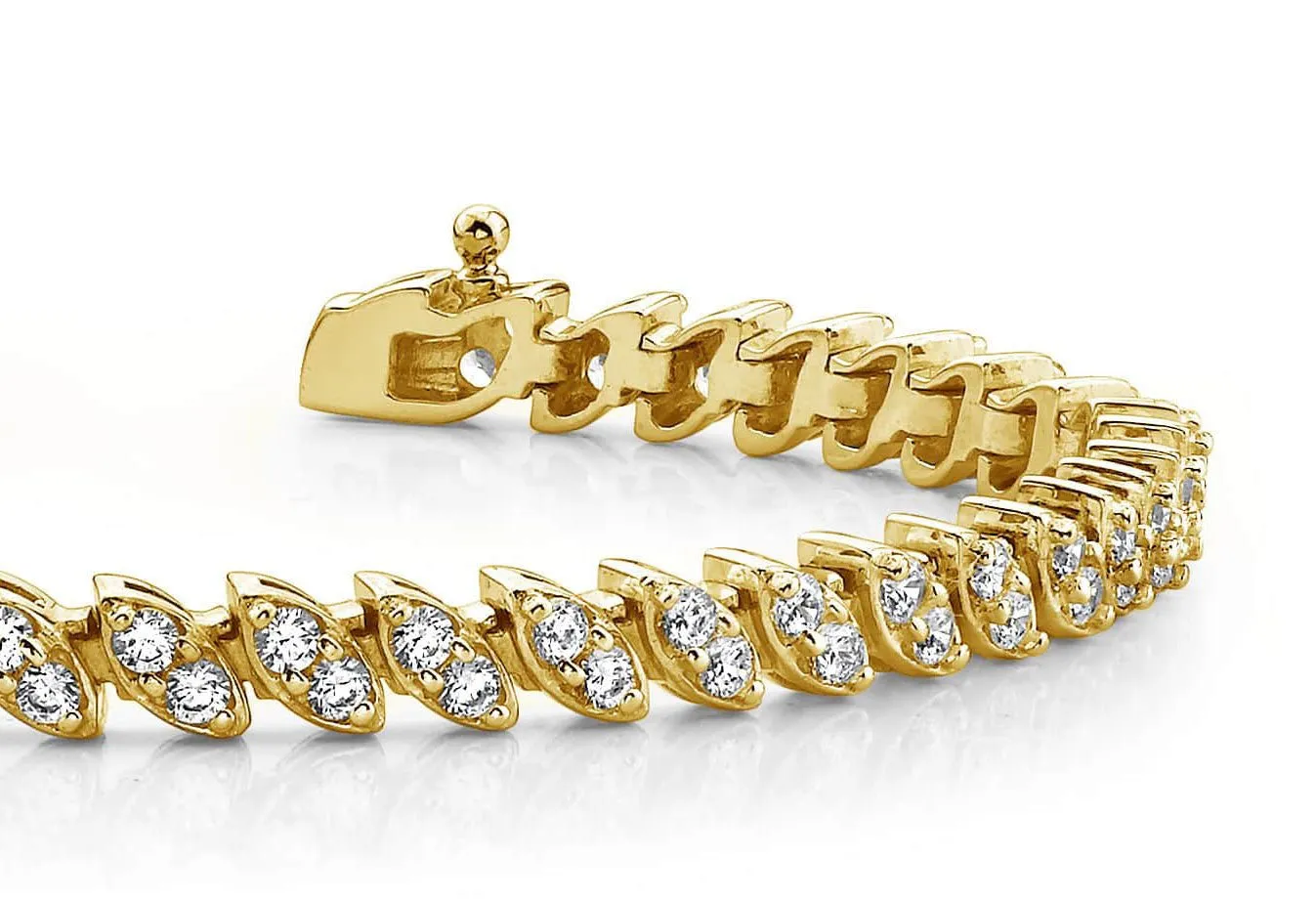 Two Peas In A Pod Lab-Grown Diamond Bracelet with 3.06 ct.(finished) 2mm