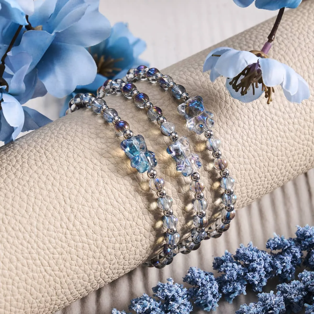 Unicorn Blue | Silver | Shimmer Bear Bracelet