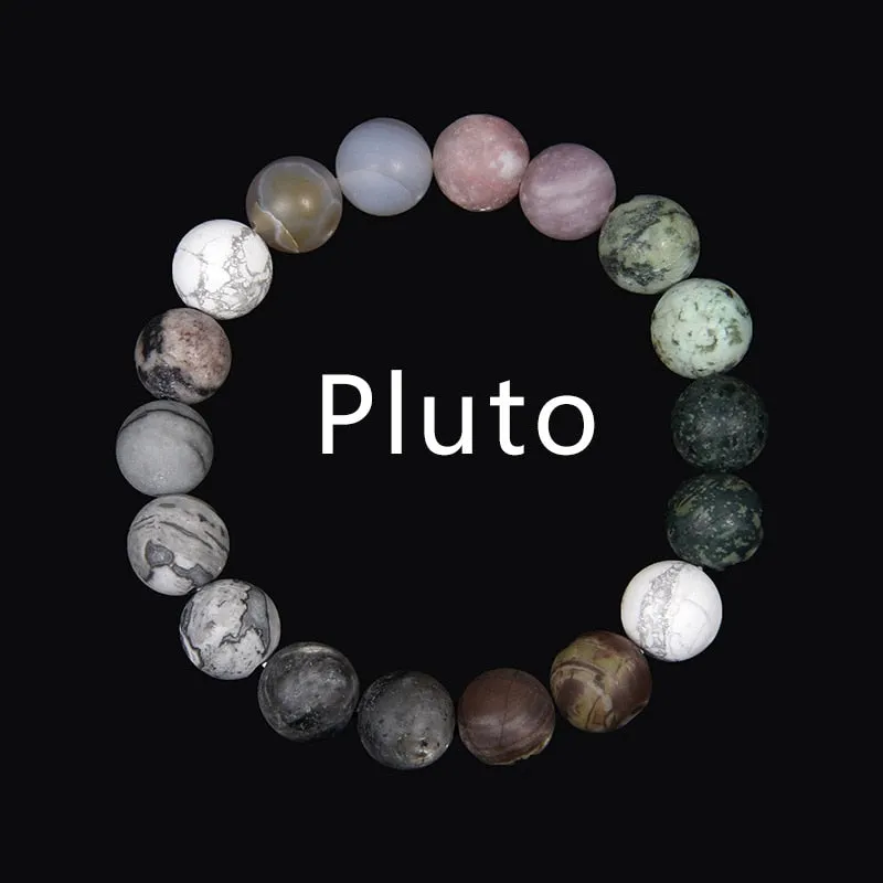 Universe Eight Planets Bracelet Men Natural Stone