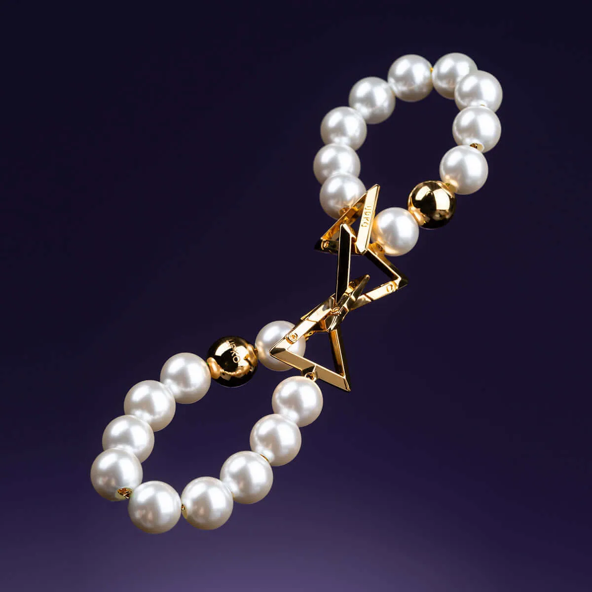 UPKO "Moist Eyes" Pearl Bracelet Handcuffs