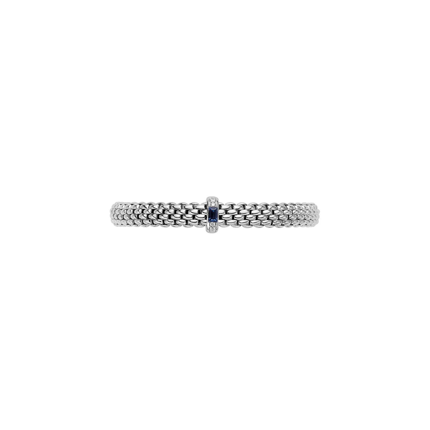 Vendome 18K White Gold Diamond & Sapphire Flex'it Bracelet