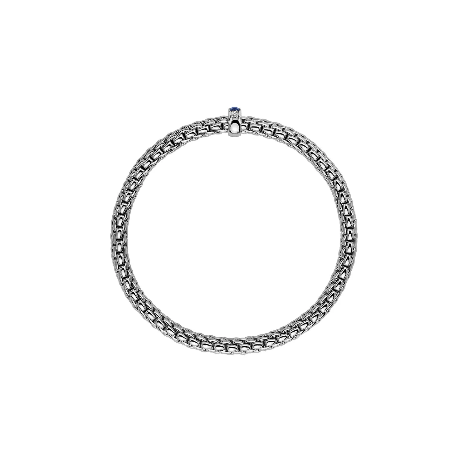 Vendome 18K White Gold Diamond & Sapphire Flex'it Bracelet
