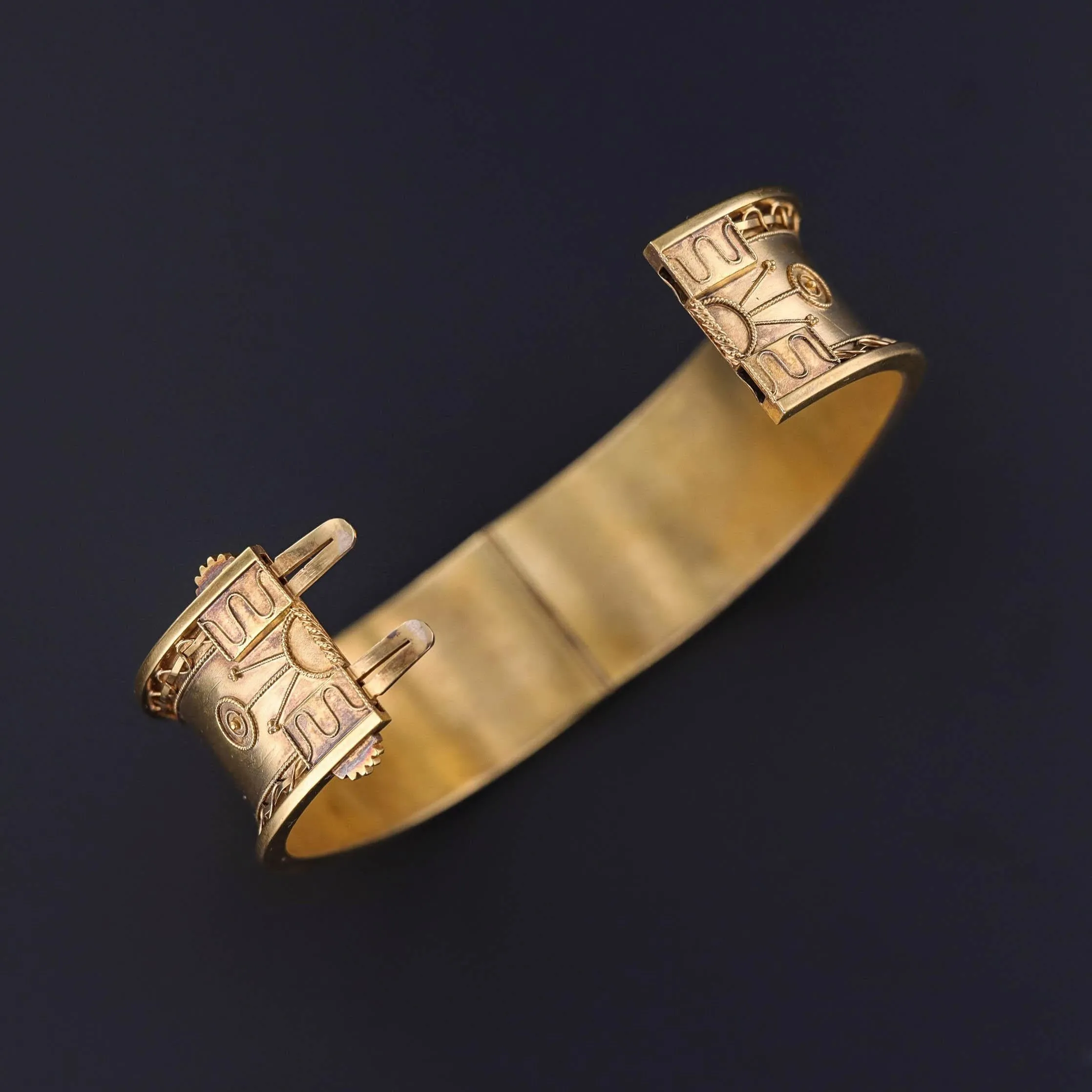 Victorian Bracelet Pair of 14k Gold
