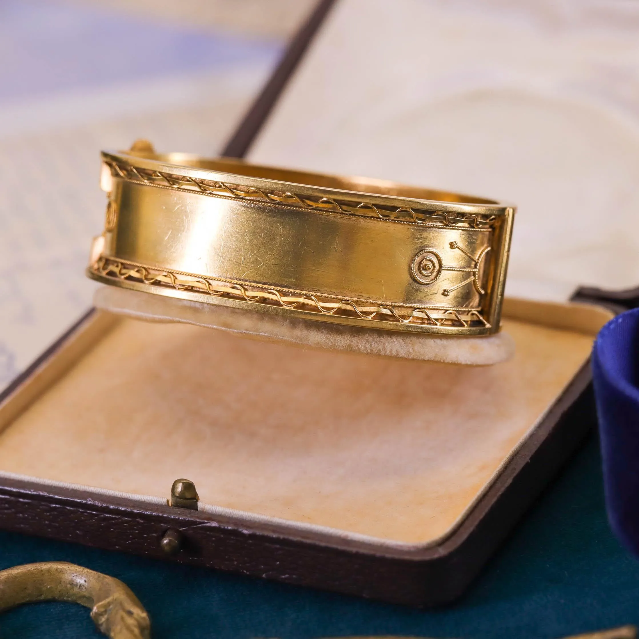 Victorian Bracelet Pair of 14k Gold