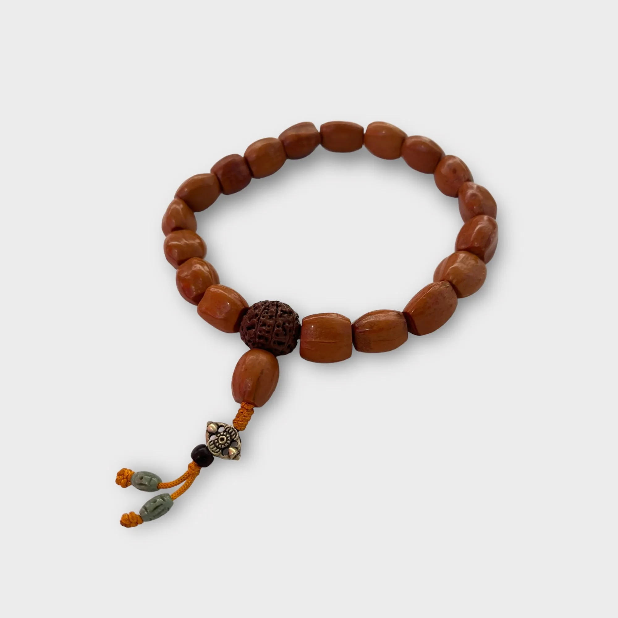 Vintage Coconut seed  with Rudraksha Guru Bead