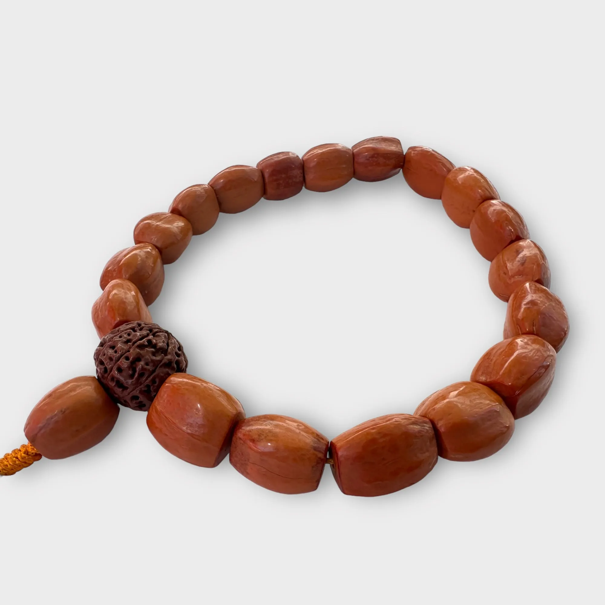Vintage Coconut seed  with Rudraksha Guru Bead