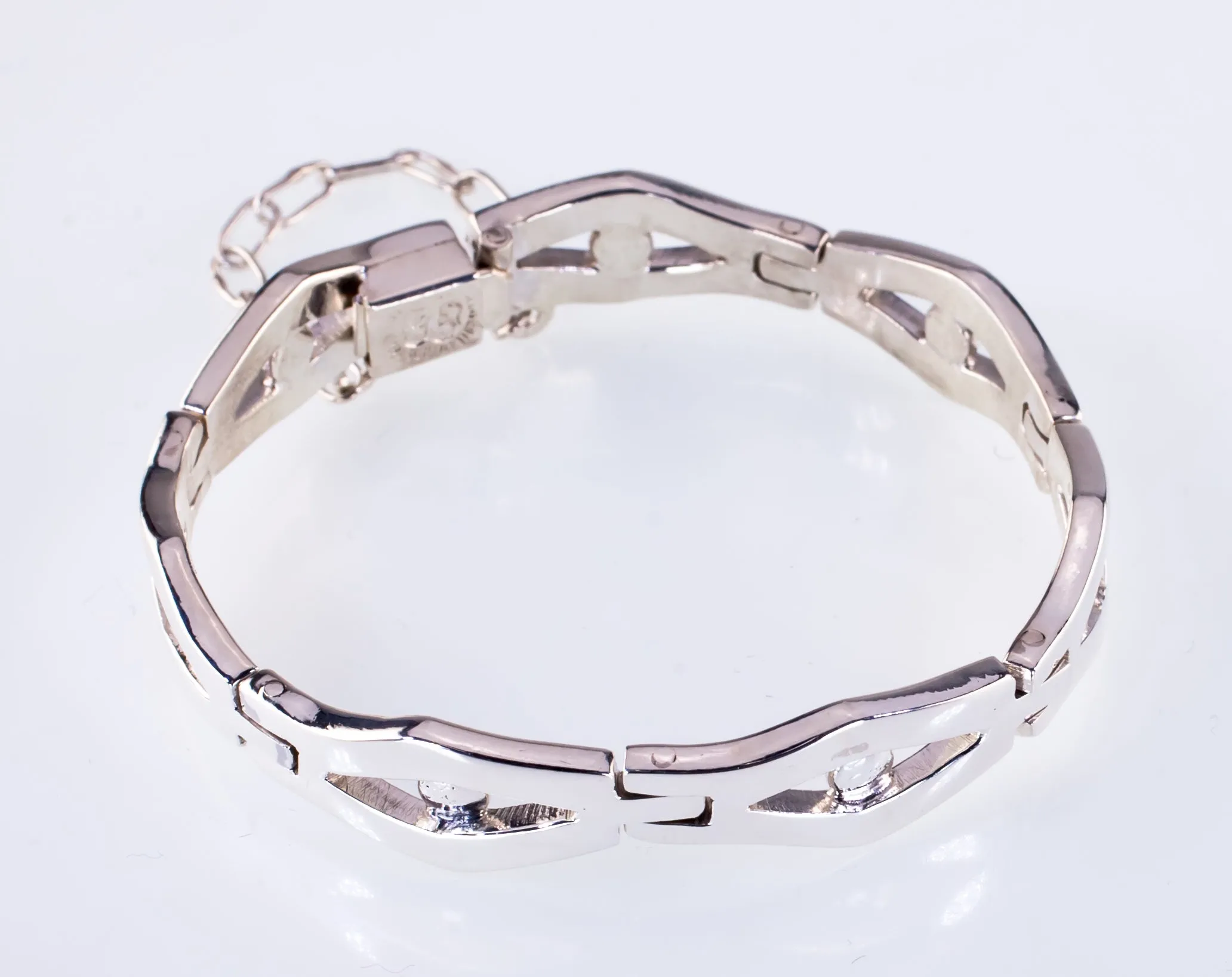 Vintage Los Ballesteros Sterling Silver Link Bracelet 6.50" 30.2g