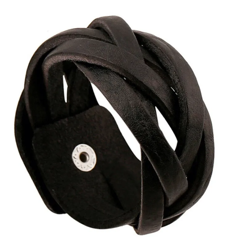 Vintage Punk Retro Multilayer Leather Bracelet