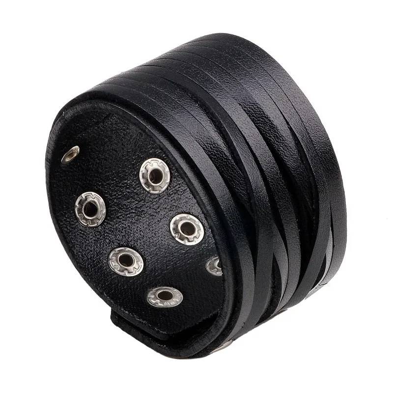 Vintage Punk Retro Multilayer Leather Bracelet