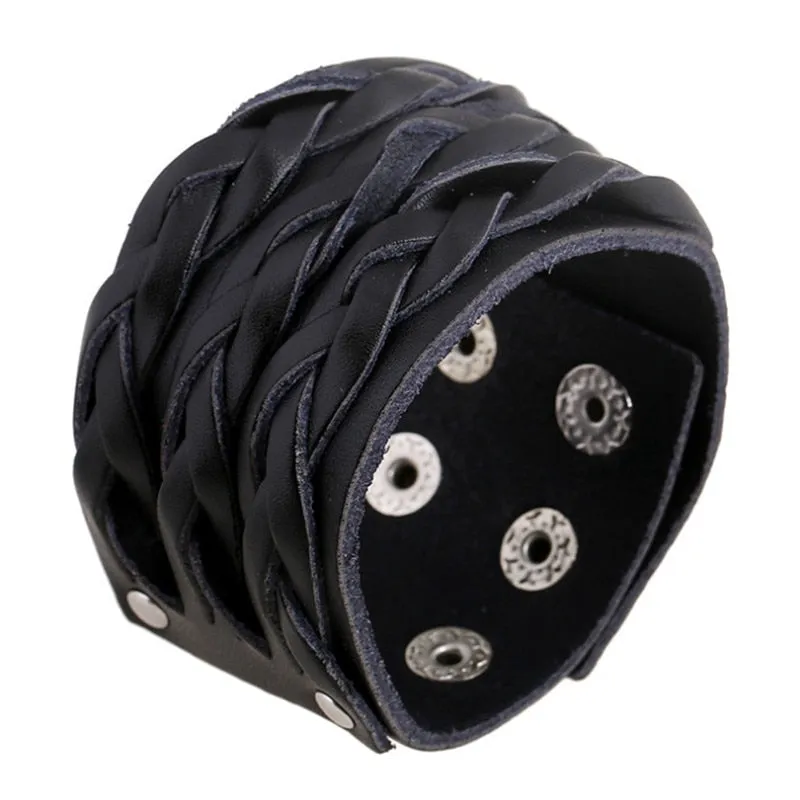 Vintage Punk Retro Multilayer Leather Bracelet