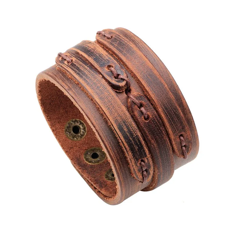 Vintage Punk Retro Multilayer Leather Bracelet